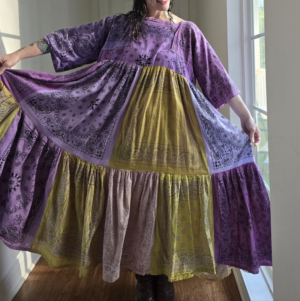 Handmade Bandana Dress 1X/2X